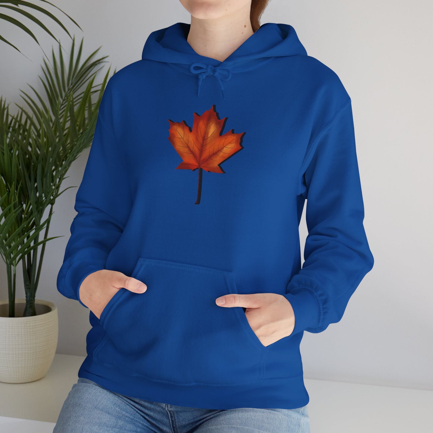 3D Autumn Leaf Unisex Hoodie, Cozy Fall Sweatshirt, Harvest Season Gift, Comfortable Sweatshirt, Outdoor Style, Perfect for Thanksgiving