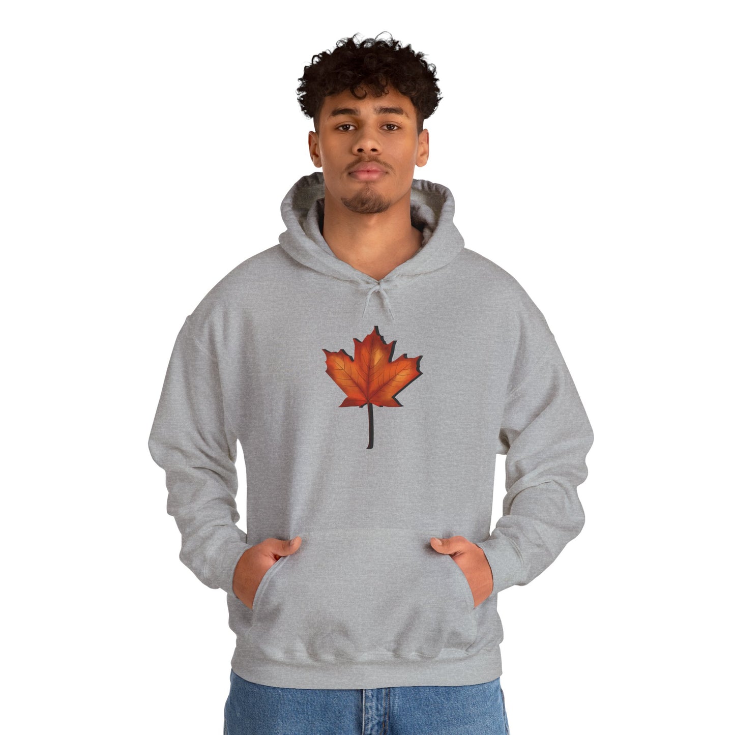 3D Autumn Leaf Unisex Hoodie, Cozy Fall Sweatshirt, Harvest Season Gift, Comfortable Sweatshirt, Outdoor Style, Perfect for Thanksgiving