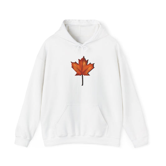 3D Autumn Leaf Unisex Hoodie, Cozy Fall Sweatshirt, Harvest Season Gift, Comfortable Sweatshirt, Outdoor Style, Perfect for Thanksgiving