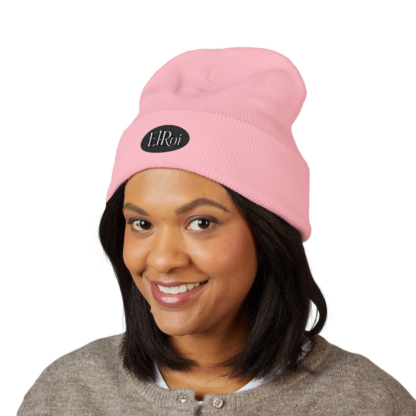 Stylish Embroidered Cuffed Beanie for Everyday Wear