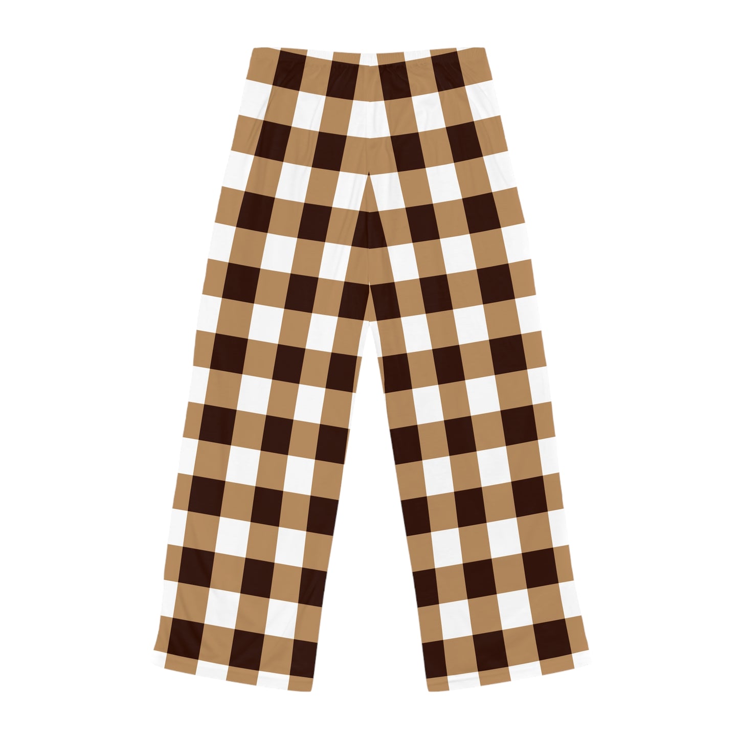 Comfortable Brown Checkered Women's Pajama Pants