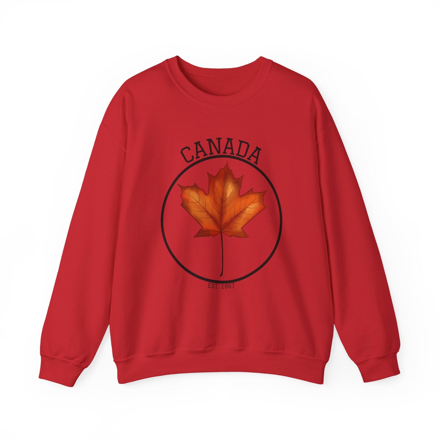 Canada Maple Leaf Crewneck Sweatshirt, Cozy Canadian Apparel, Gift for Canada Day, Fall Fashion, Unisex Sweater, Casual Wear