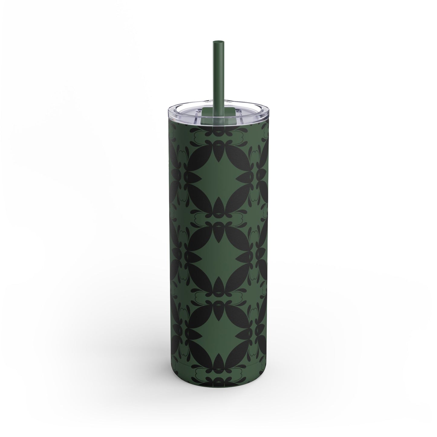 Elegant Floral Matte Tumbler - 20oz Insulated Drinkware