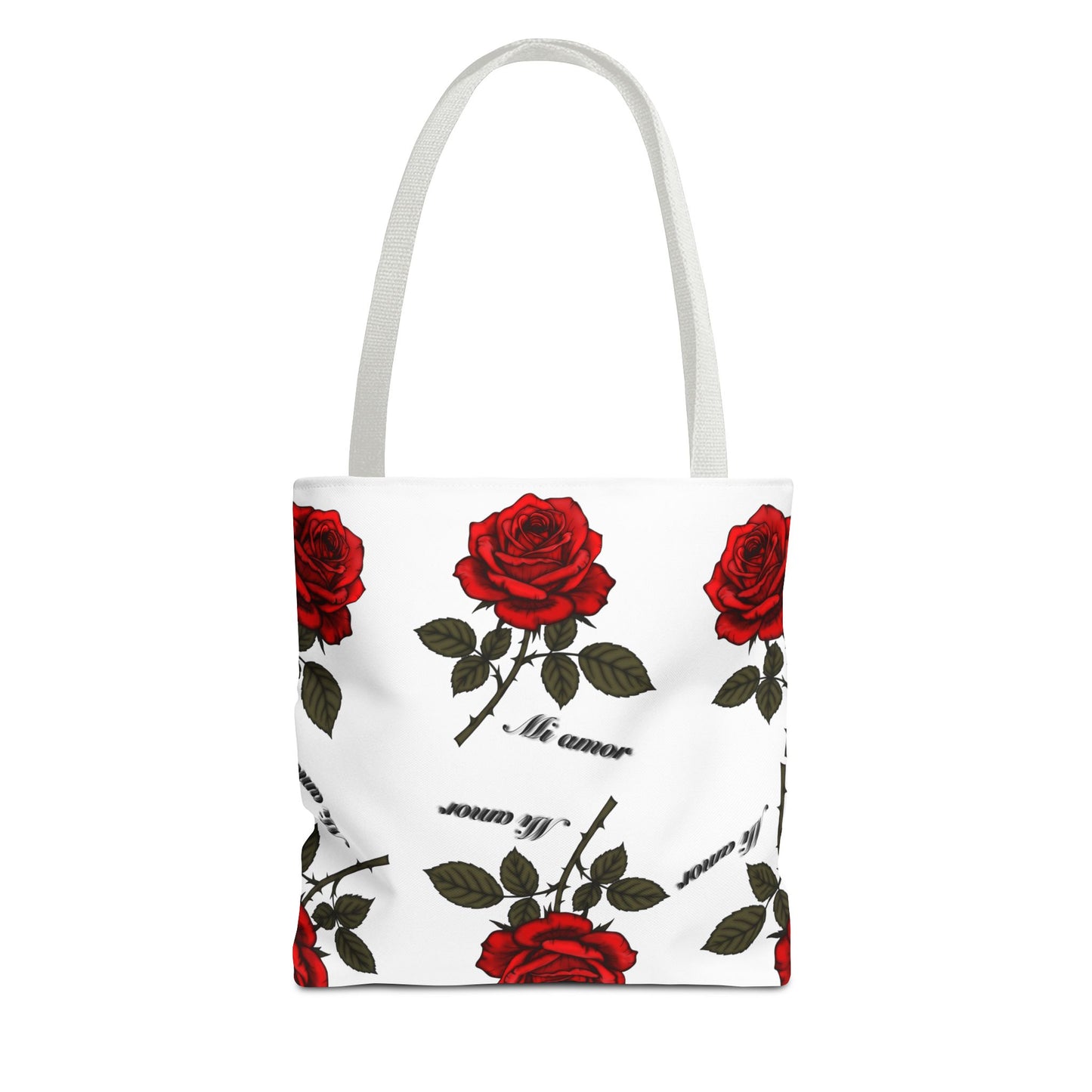 Romantic Rose Tote Bag | Floral AOP Carryall, Gift for Her, Spring Accessory, Mom's Day Tote, Everyday Style