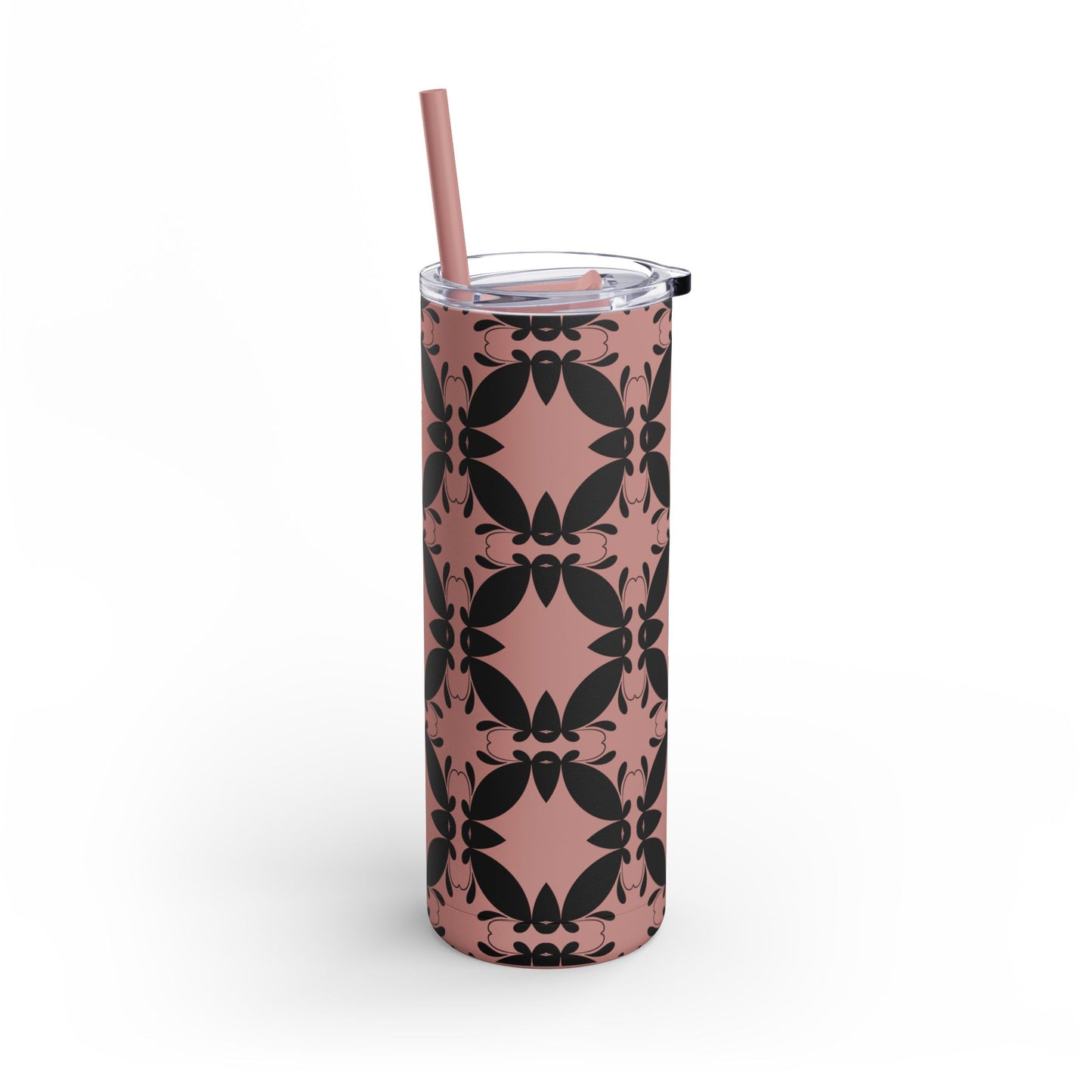 Elegant Floral Matte Tumbler - 20oz Insulated Drinkware
