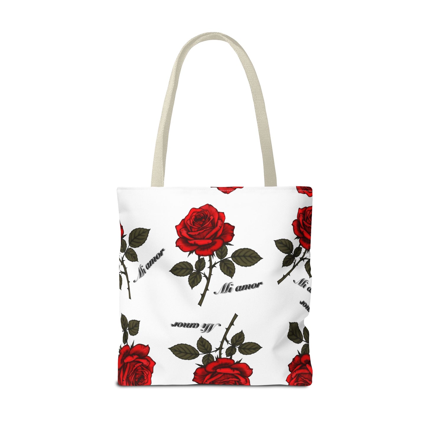 Romantic Rose Tote Bag | Floral AOP Carryall, Gift for Her, Spring Accessory, Mom's Day Tote, Everyday Style