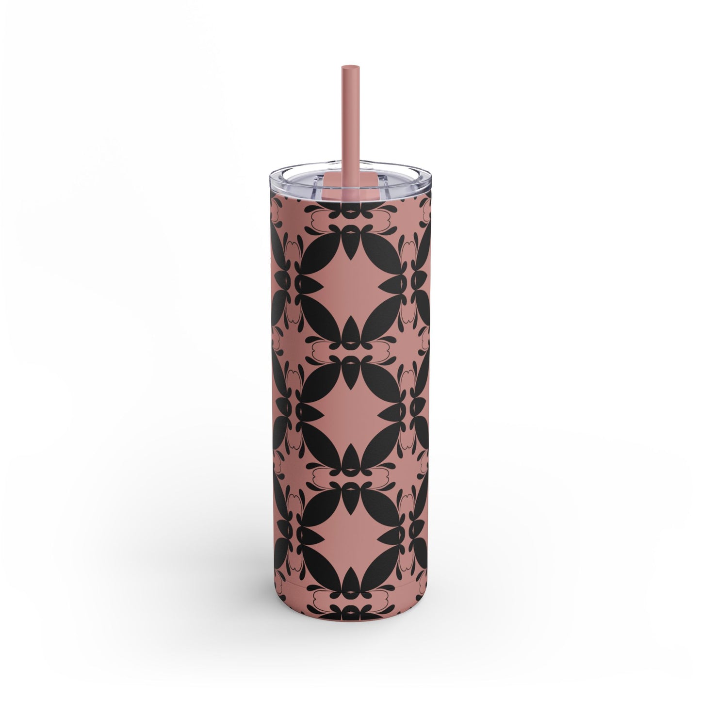 Elegant Floral Matte Tumbler - 20oz Insulated Drinkware