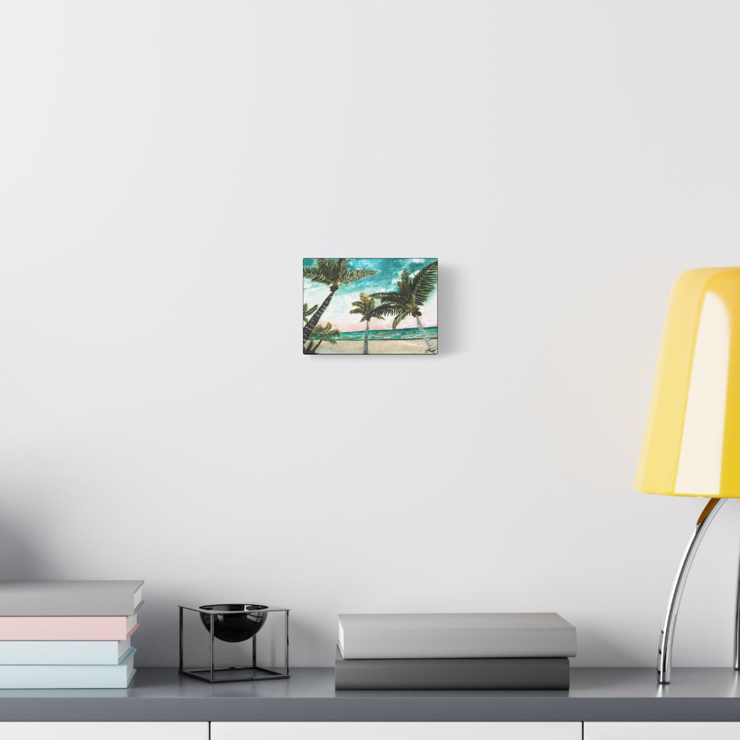 Tropical Art Print, Palm Tree Wall Hanging, Beach Decor, Ocean Landscape Artwork, Coastal Home Decoration, Vacation Vibes