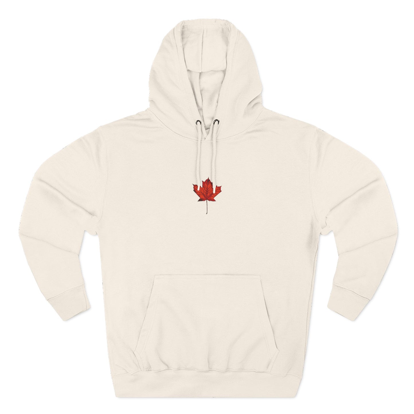Cozy Fleece Hoodie with Canadian Maple Leaf, Perfect for Autumn, Winter Fashion, Casual Wear, Gift for Friends or Family