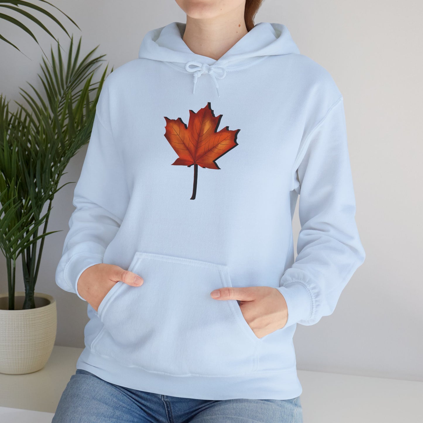 3D Autumn Leaf Unisex Hoodie, Cozy Fall Sweatshirt, Harvest Season Gift, Comfortable Sweatshirt, Outdoor Style, Perfect for Thanksgiving