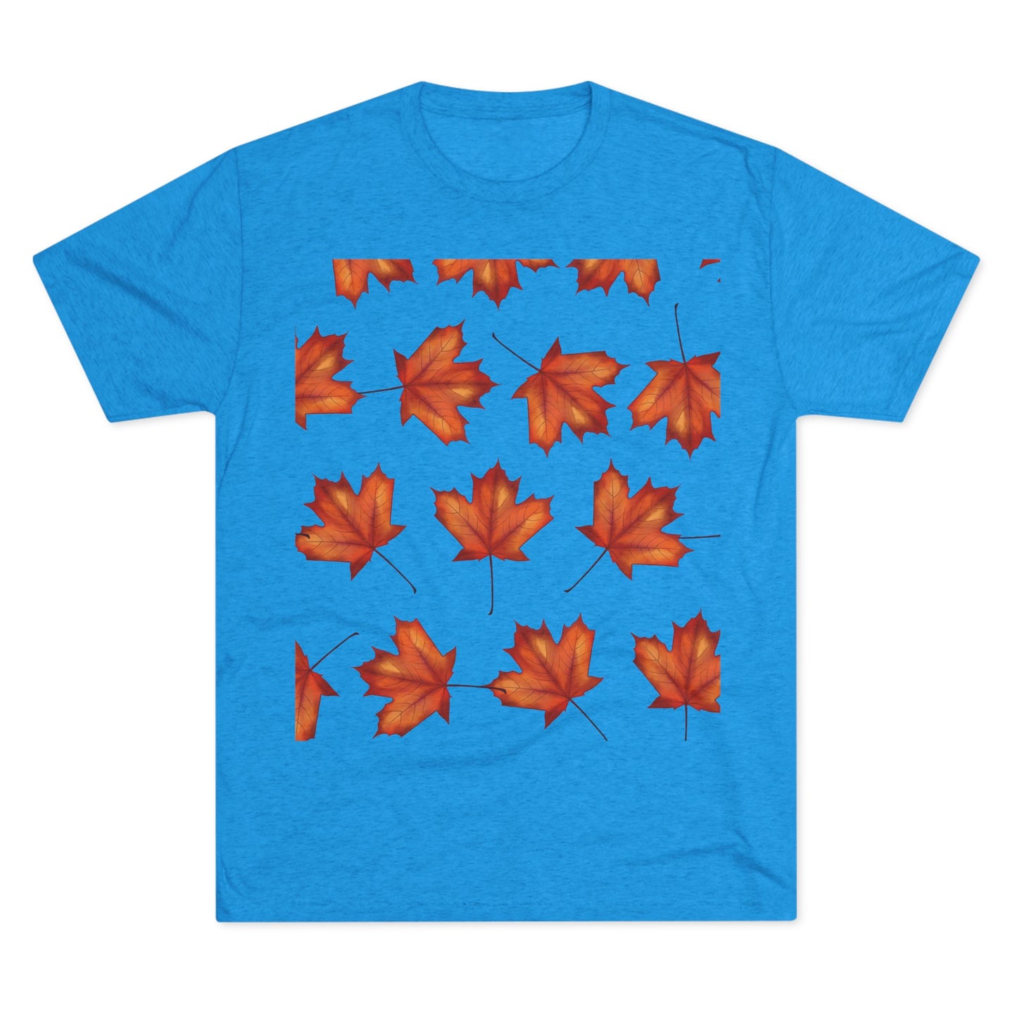 Autumn Maple Leaf Crew Tee | Cozy Fall Shirt, Unisex Fashion, Leafy Outfit, Seasonal Apparel, Thanksgiving Gift