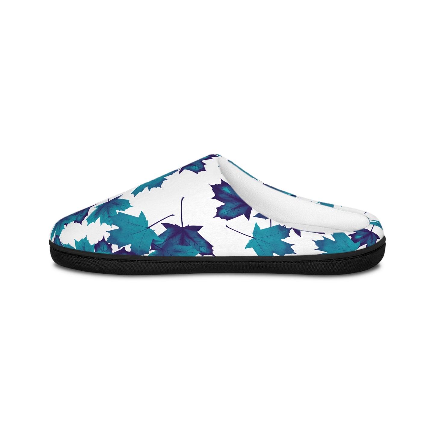 Cozy Leaf Print Slippers for Women