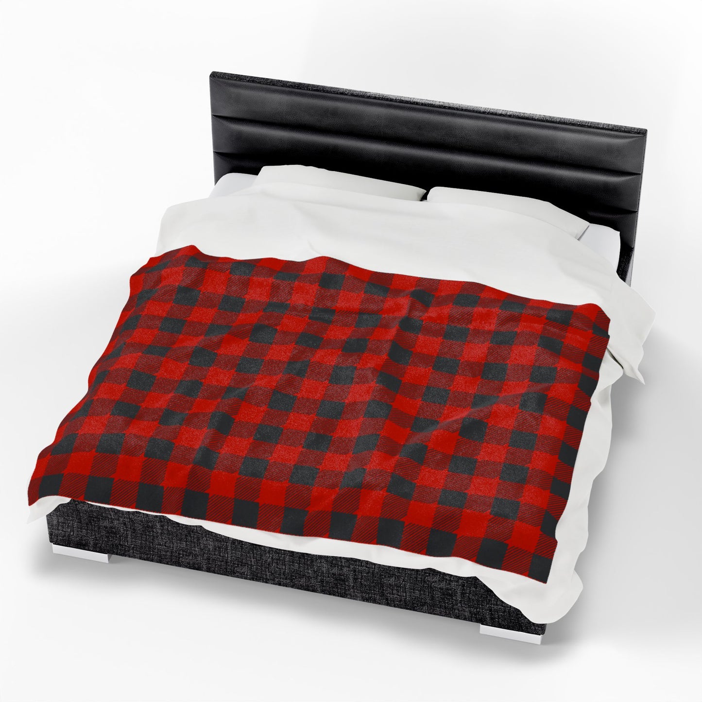 Cozy Plaid Velveteen Plush Blanket - Perfect for Winter Nights