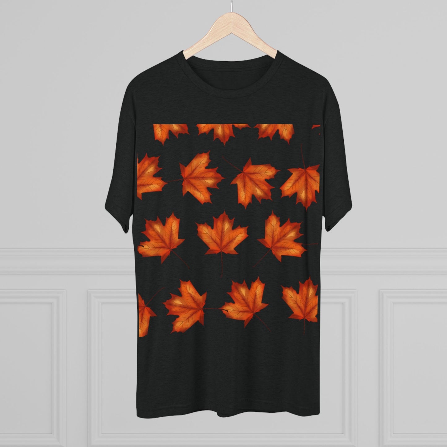 Autumn Maple Leaf Crew Tee | Cozy Fall Shirt, Unisex Fashion, Leafy Outfit, Seasonal Apparel, Thanksgiving Gift