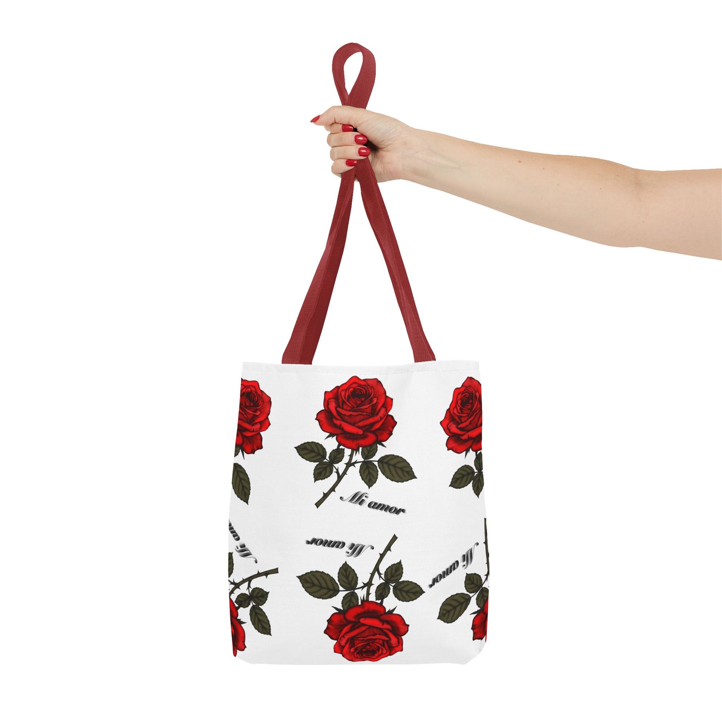 Romantic Rose Tote Bag | Floral AOP Carryall, Gift for Her, Spring Accessory, Mom's Day Tote, Everyday Style