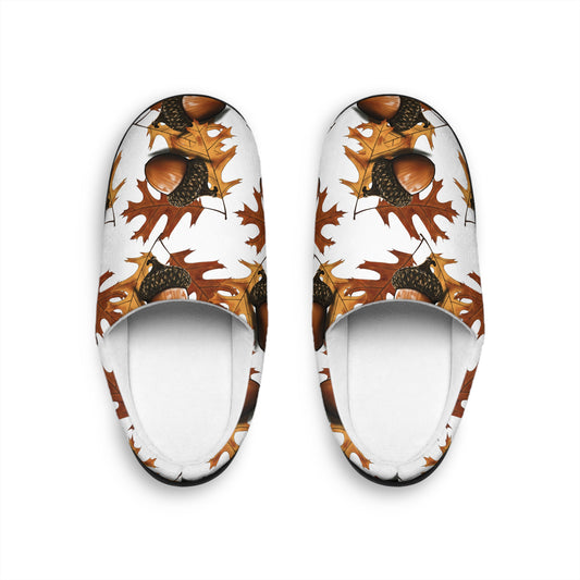 Cozy Fall Acorn Slippers for Men | Indoor Comfort, Autumn Vibes, Gift for Him, House Slippers, Relaxation Essentials