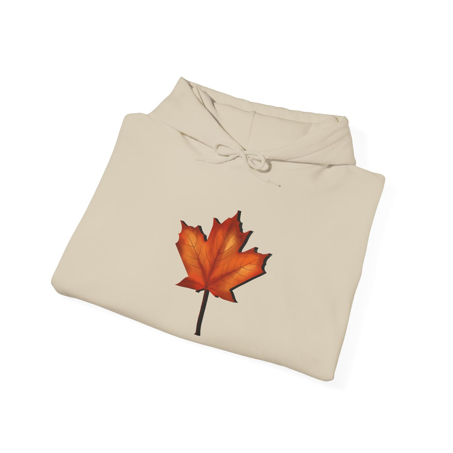 3D Autumn Leaf Unisex Hoodie, Cozy Fall Sweatshirt, Harvest Season Gift, Comfortable Sweatshirt, Outdoor Style, Perfect for Thanksgiving