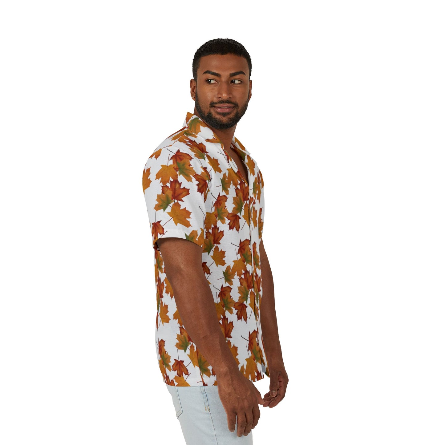 Autumn Leaves Men's Hawaiian Camp Shirt