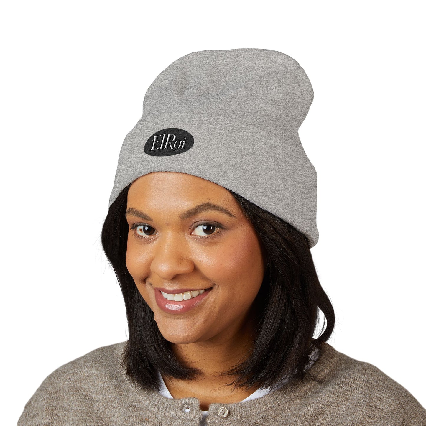 Stylish Embroidered Cuffed Beanie for Everyday Wear