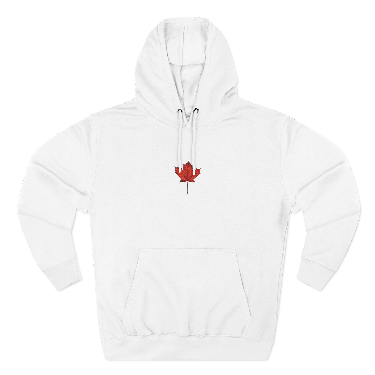 Cozy Fleece Hoodie with Canadian Maple Leaf, Perfect for Autumn, Winter Fashion, Casual Wear, Gift for Friends or Family