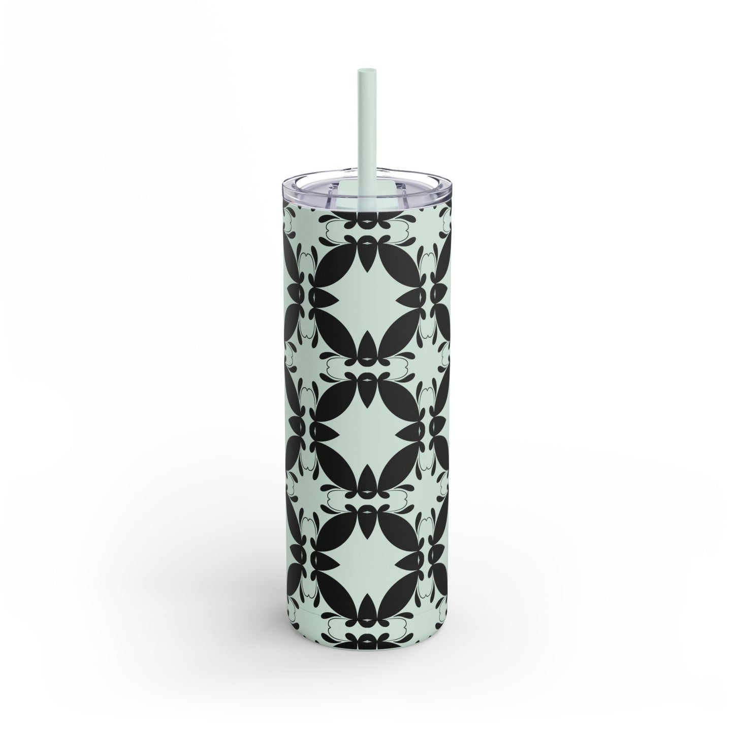 Elegant Floral Matte Tumbler - 20oz Insulated Drinkware