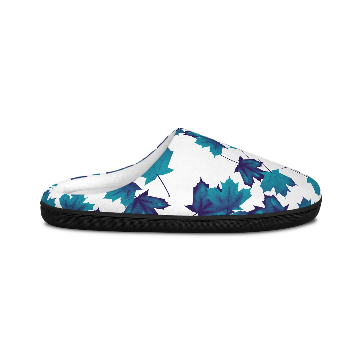 Cozy Leaf Print Slippers for Women