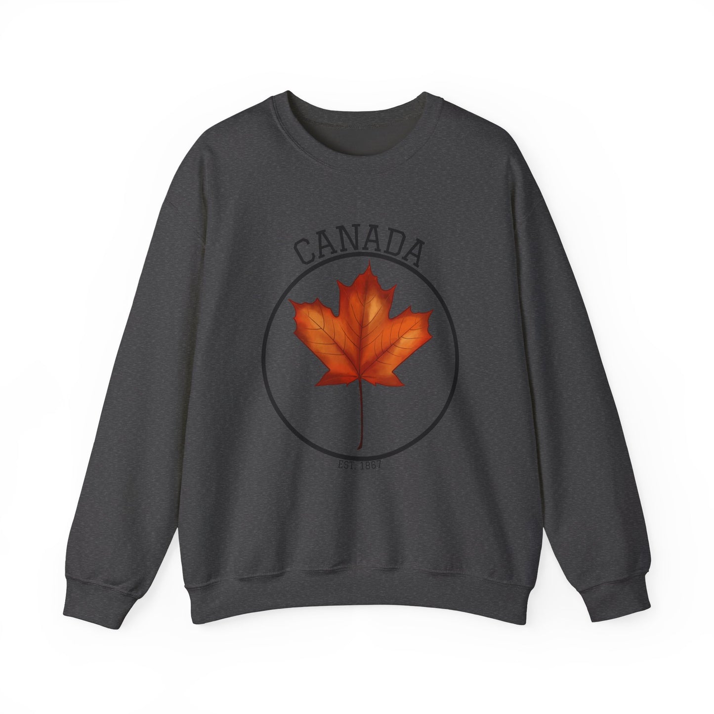 Canada Maple Leaf Crewneck Sweatshirt, Cozy Canadian Apparel, Gift for Canada Day, Fall Fashion, Unisex Sweater, Casual Wear