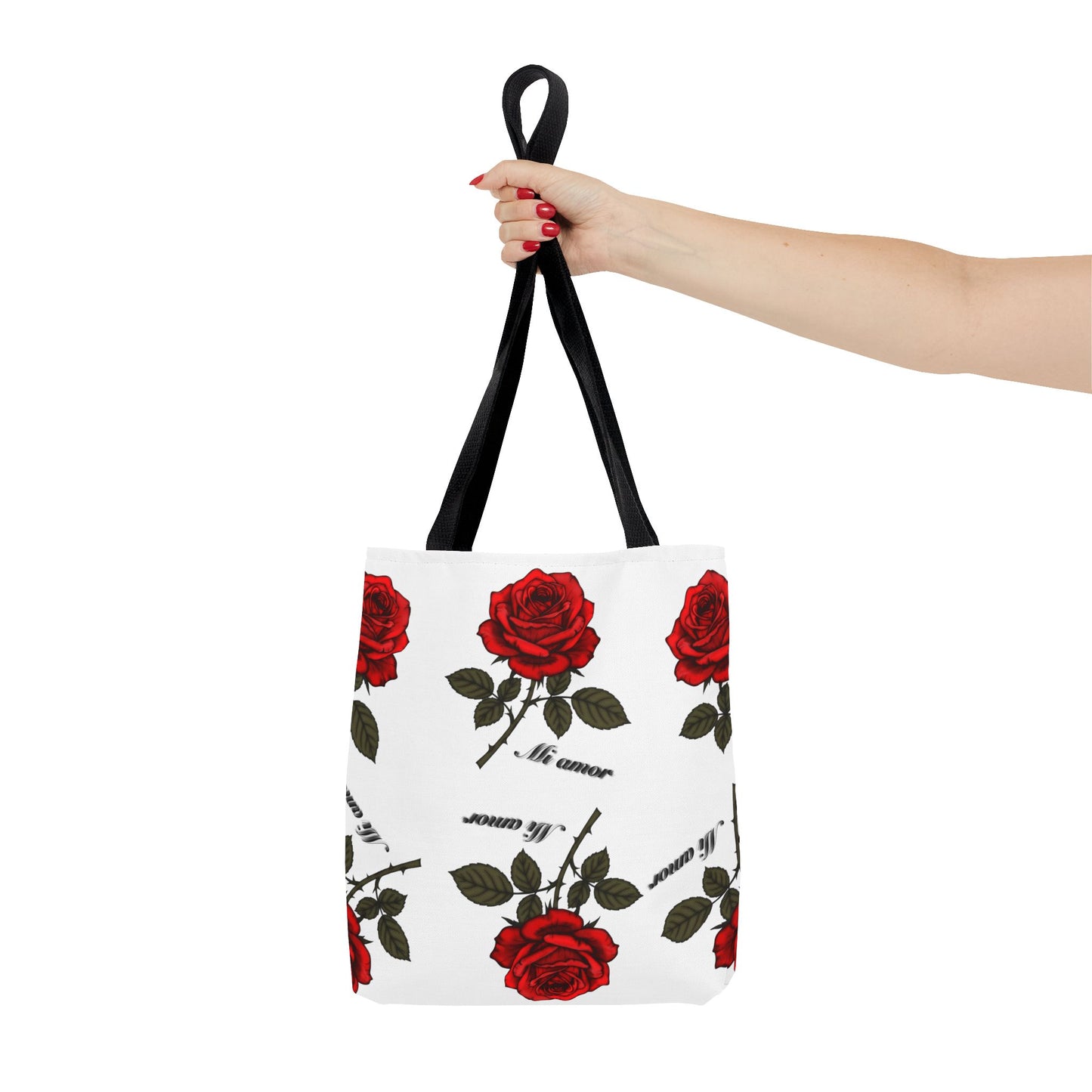 Romantic Rose Tote Bag | Floral AOP Carryall, Gift for Her, Spring Accessory, Mom's Day Tote, Everyday Style