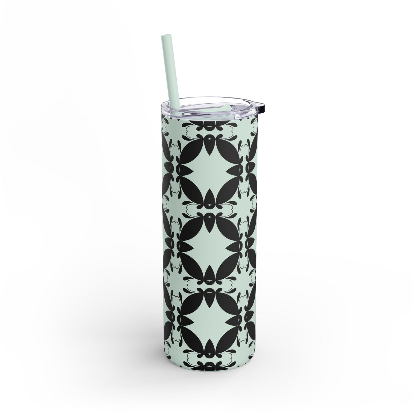 Elegant Floral Matte Tumbler - 20oz Insulated Drinkware