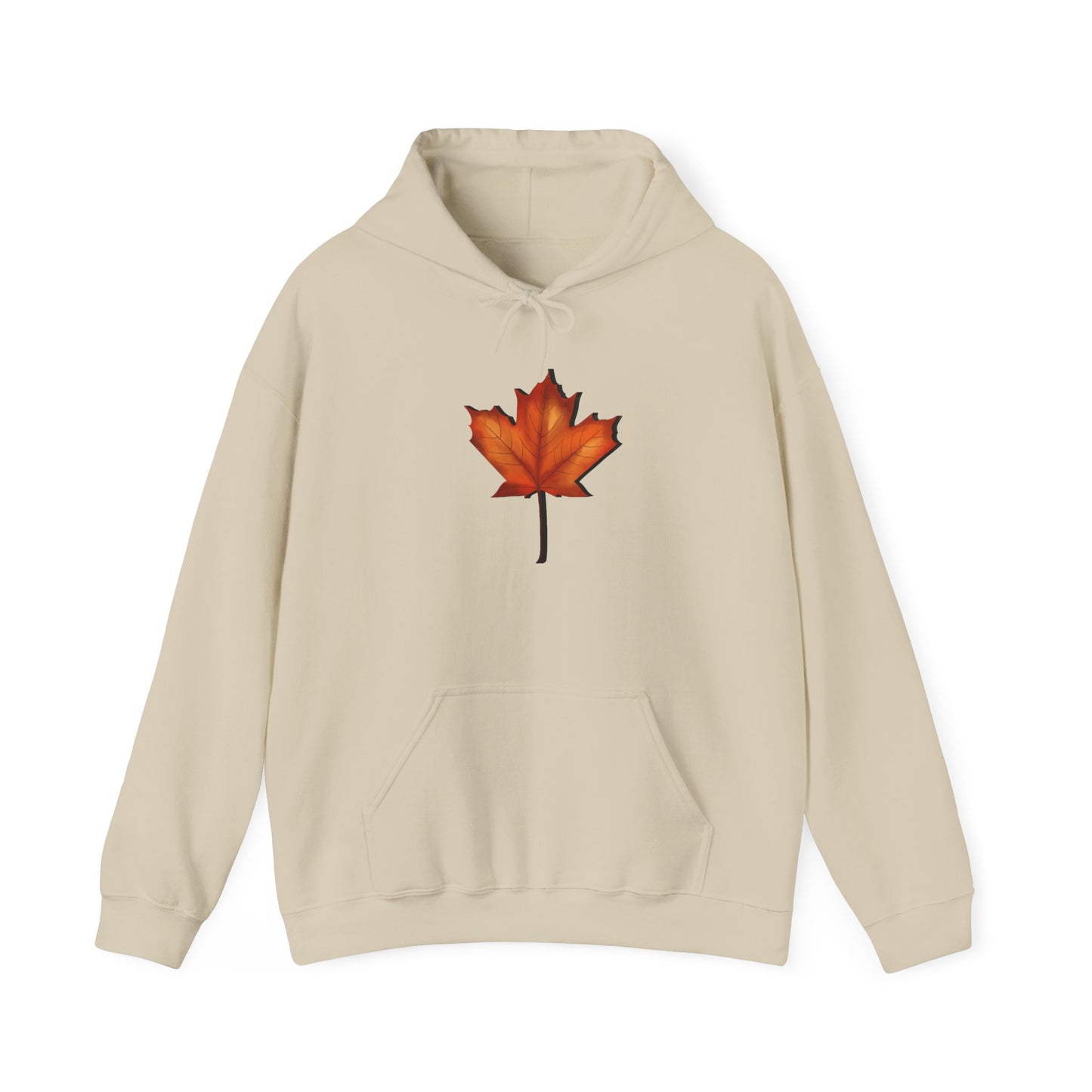 3D Autumn Leaf Unisex Hoodie, Cozy Fall Sweatshirt, Harvest Season Gift, Comfortable Sweatshirt, Outdoor Style, Perfect for Thanksgiving