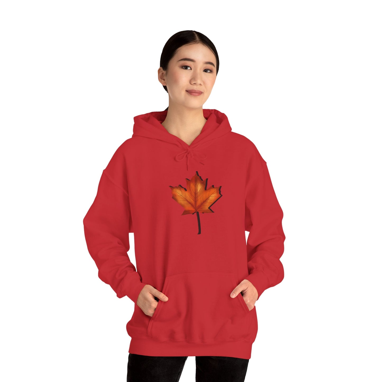 3D Autumn Leaf Unisex Hoodie, Cozy Fall Sweatshirt, Harvest Season Gift, Comfortable Sweatshirt, Outdoor Style, Perfect for Thanksgiving