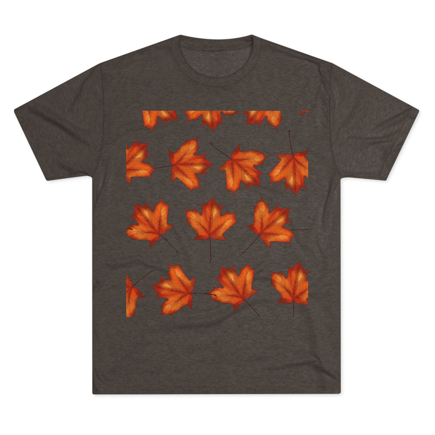 Autumn Maple Leaf Crew Tee | Cozy Fall Shirt, Unisex Fashion, Leafy Outfit, Seasonal Apparel, Thanksgiving Gift