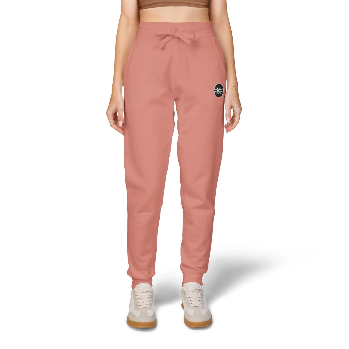 Cozy Embroidered Fleece Sweatpants for Unisex Comfort