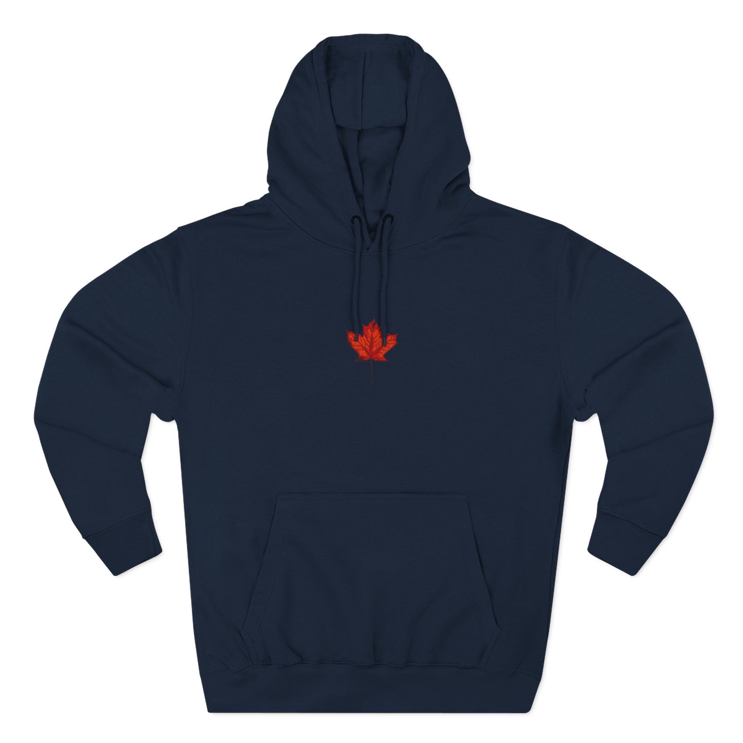 Cozy Fleece Hoodie with Canadian Maple Leaf, Perfect for Autumn, Winter Fashion, Casual Wear, Gift for Friends or Family