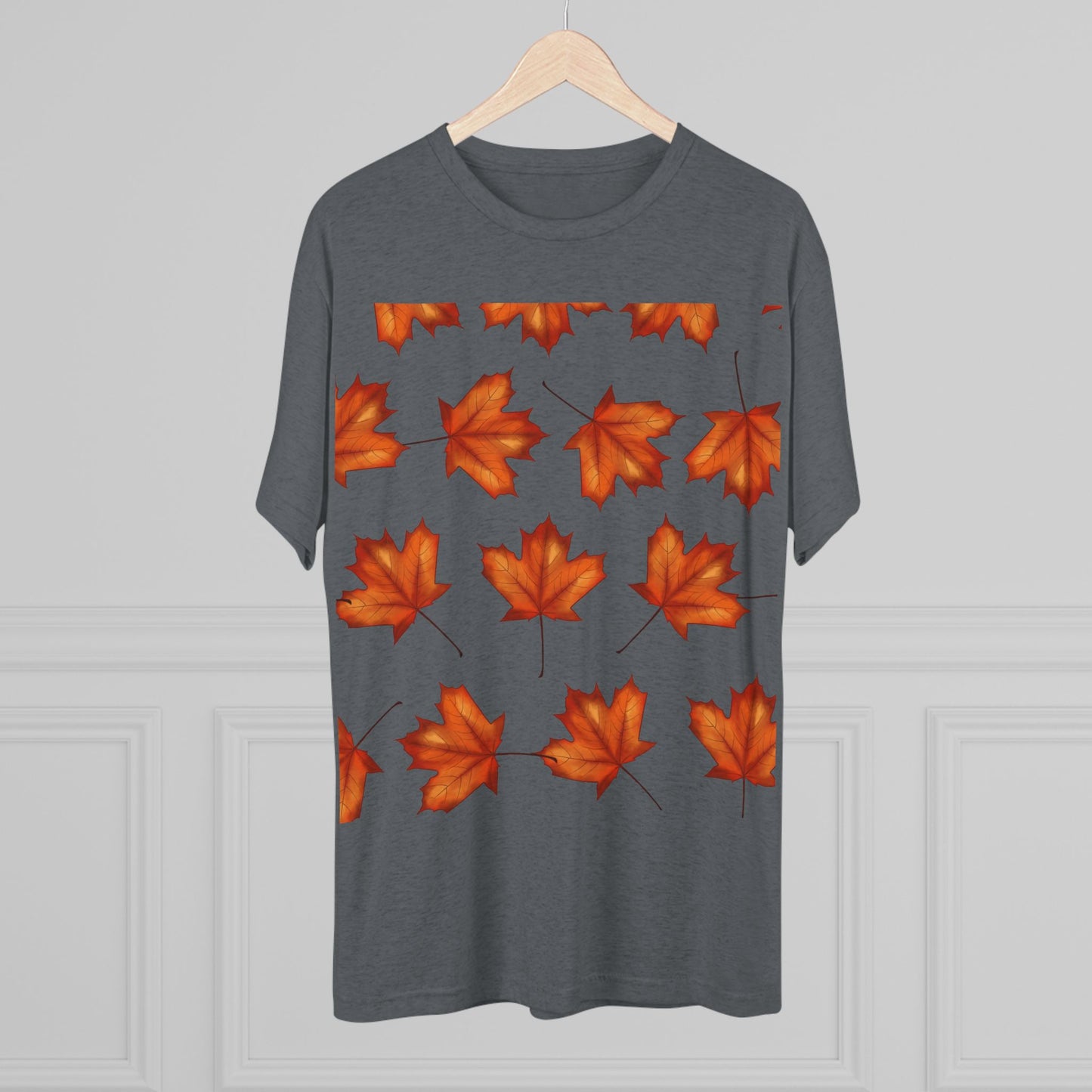 Autumn Maple Leaf Crew Tee | Cozy Fall Shirt, Unisex Fashion, Leafy Outfit, Seasonal Apparel, Thanksgiving Gift