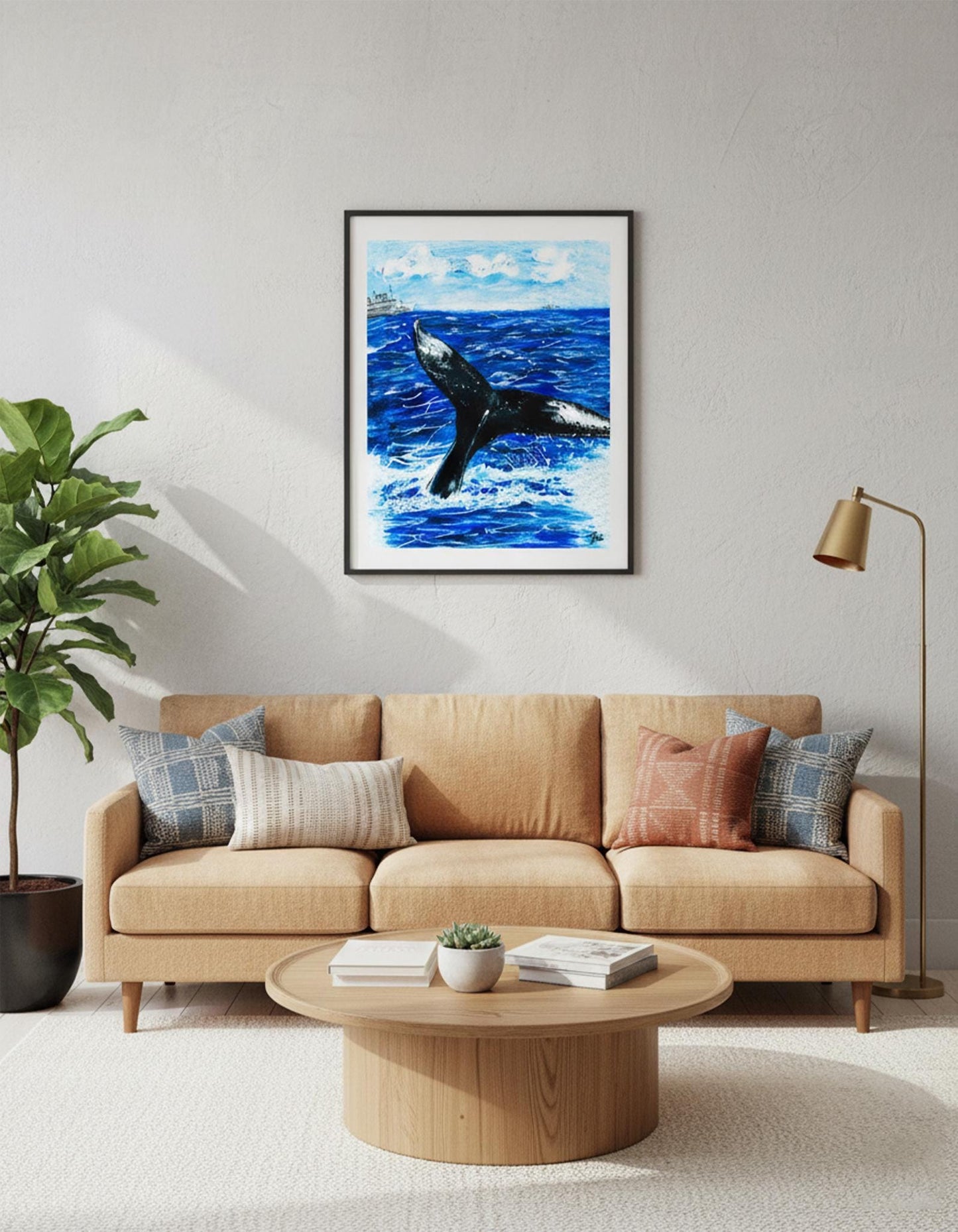 Watercolor Animal Printable Wall Art Set: Dolphin, Fox, Whale, Leopard (Digital Download)